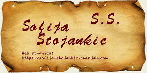 Sofija Stojankić vizit kartica